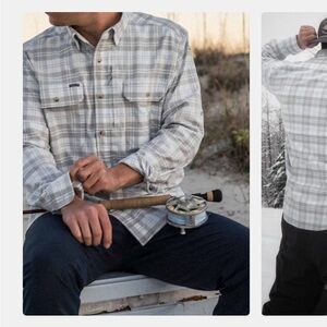 Poncho Outdoors Men’s Original Flannel Snowcat Plaid Shirt XXL